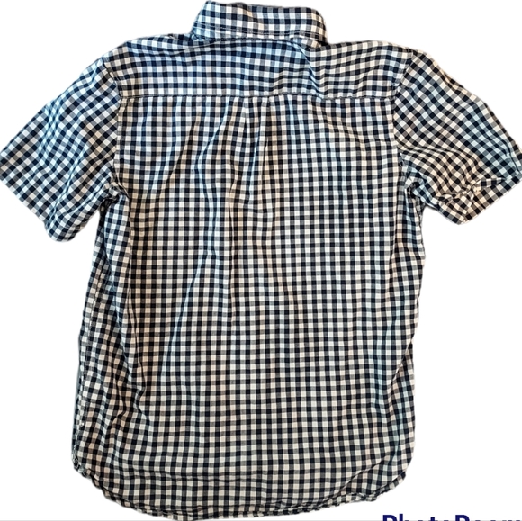 GAP Kids Navy Gingham Button Down - Picture 3 of 3
